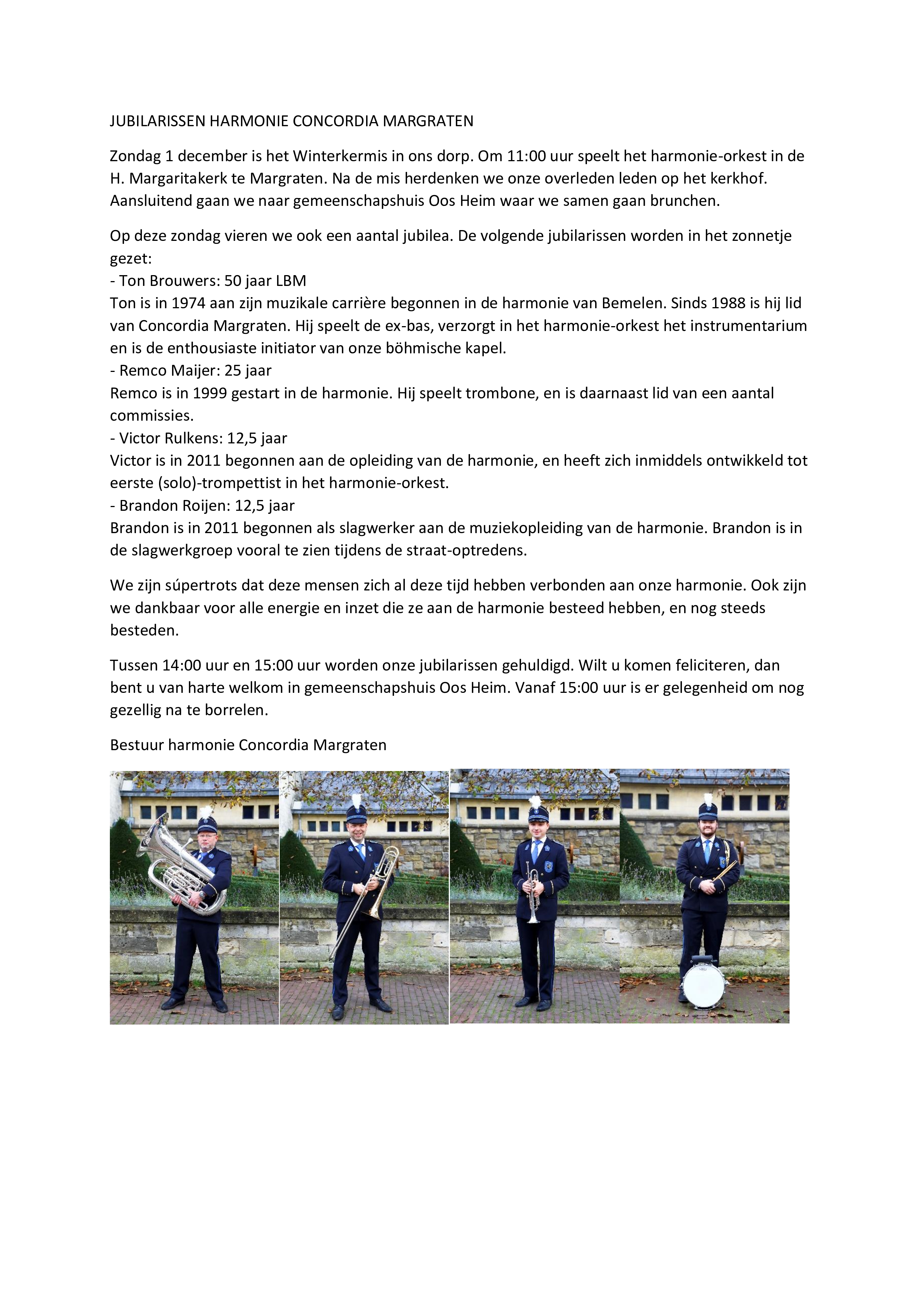 Tekst jubilarissen 2024  Tekst jubilarissen 2024